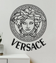 Наклейка на Авто / Мото / Витрину на Стекло Кузов " Версаче логотип - Versace logo - ТИП5 " белый цвет - изображение 7