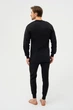 Термокомплект: лонгслів та кальсони LUX Cott's Wool 50(L) Меланжевий (88715) - зображення 9