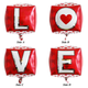 Фольгированный Шар Куб LOVE 55см (22") Красный - изображение 4