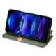 Чехол Deexe Rhombus Wallet для HMD Skyline - Green - изображение 3