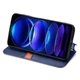 Чехол Deexe Rhombus Wallet для HMD Skyline - Blue - изображение 3
