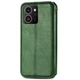 Чехол Deexe Rhombus Wallet для HMD Skyline - Green - изображение 5