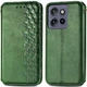 Чохол Deexe Rhombus Wallet для Motorola Edge 50 Neo / Edge 60 Neo - Green - зображення 1