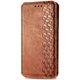 Чехол Deexe Rhombus Wallet для HMD Skyline - Brown - изображение 4