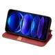 Чехол Deexe Rhombus Wallet для HMD Skyline - Red - изображение 3
