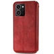 Чехол Deexe Rhombus Wallet для HMD Skyline - Red - изображение 5