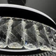 Люстра светодиодная подвесная LUMINARIA CARINA 90W R BLACK/CLEAR 500/1200 APP 220V IP20, LED светильник с пультом ДУ - изображение 3