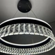 Люстра светодиодная подвесная LUMINARIA CARINA 90W R BLACK/CLEAR 500/1200 APP 220V IP20, LED светильник с пультом ДУ - изображение 8
