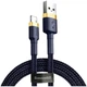 Кабель Baseus cafule Cable USB For iP 2.4A 1m Gold+Blue (CALKLF-BV3) - зображення 6