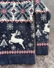 Свитер с оленями для девочки "Family deer" Cиний (4-5 лет, 104-110 см) - изображение 3