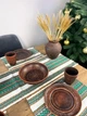 Лляна доріжка з українським орнаментом Стожари - 210х40 см 3 шт Зелений - зображення 5