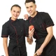 Китель поварской черный двубортный c коротким рукавом 2XL - изображение 2