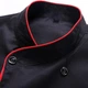 Китель поварской черный двубортный c коротким рукавом 2XL - изображение 3
