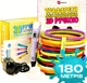 3D-ручка с Эко Пластиком (189м) с трафаретами и LCD экраном RXstyle фиолетовая - изображение 1