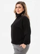 Свитер вязаный женский Garne Jeremiah 3042454 4XL-5XL Черный (GR2000003044795) - изображение 4
