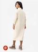 Платье миди осеннее женское Garne Brenda 3042491 2XL-3XL Белое (GR2000003047048) - изображение 2