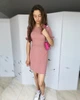 Летнее мини-платье пыльная роза Boohoo 9330 M (44) - изображение 8