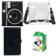 Подарунковий набір Камера для миттєвого друку Fujifilm Instax Mini 40 EX D US / Чохол прозорий / Картриджі на 20 фото / Коричневий фотоальбом на 108 фото - изображение 1