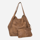 Torebka shopper damska ze skóry naturalnej Look Made With Love 570 Sling Bag Brązowa (5903999313197) - obraz 1