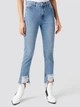 Джинсы Slim Fit женские NA-KD 1100-000288-0116 34 Синие (7325940558132) - изображение 3