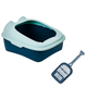 Туалет для котів з лопаткою Derby Plastic Cat Litter Box, green 43х34х20 см - зображення 2