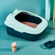 Туалет для котів з лопаткою Derby Plastic Cat Litter Box, green 43х34х20 см - зображення 5