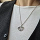 Серебряная круглая подвеска подвес Кейси серебро 925 пробы Черненное 30272 3.24г - изображение 6