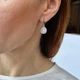 Серебряные серёжки серьги с подвеской Сила Солнца серебро 925 пробы Родированное 53262р 3.80г - изображение 3