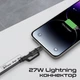 Кабель Promate PowerLink-CCi USB-C to USB-C/Lightning 1.2 м Black (powerlink-cci.black) - изображение 4