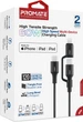 Кабель Promate PowerLink-CCi USB-C to USB-C/Lightning 1.2 м Black (powerlink-cci.black) - изображение 8