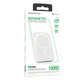 Повербанк Borofone BJ25 Plus Reach PD20W magnetic wireless fast charging 10000 mAh Білий - зображення 5