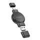 Зарядний пристрій для Apple Watch та Samsung Watch Borofone бездротовий (2,5 Вт, Type-C, USB). Black - зображення 1