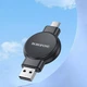 Зарядний пристрій для Apple Watch та Samsung Watch Borofone бездротовий (2,5 Вт, Type-C, USB). Black - зображення 5
