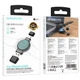 Зарядний пристрій для Apple Watch та Samsung Watch Borofone бездротовий (2,5 Вт, Type-C, USB). Black - зображення 6