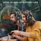 Геймерские игровые Bluetooth наушники Onikuma B100 с выдвижным микрофоном и LED подсветкой Black - изображение 8