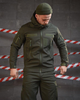 Тактичний демісезонний костюм 3 в 1 SoftShell куртка+ветровка+штани 2XL олива (90119) - зображення 6