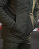 Тактичний демісезонний костюм 3 в 1 SoftShell куртка+ветровка+штани 2XL олива (90119) - зображення 8