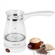 Электрическая Турка кофеварка SOKANY YLW-607 0.5 л электротурка для кофе со стеклянной чашей 600 Вт Белая - изображение 4