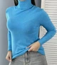 Женский гольф-водолазка с кашемиром Moni &Co Голубой S-M (42-44) - изображение 2