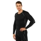 Лонгслів компресійний спортивний LIDONG J01 (поліестер, спандекс, 4XL, Чорний-сірий) (J01_Чорний-сірий_4XL) - зображення 3