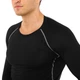 Лонгслів компресійний спортивний LIDONG J01 (поліестер, спандекс, 4XL, Чорний-сірий) (J01_Чорний-сірий_4XL) - зображення 4