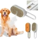 Паровая щетка-массажер 3 в 1, РЕТ SPRAY MASSAGE BRUSH с паровым распылителем для вычесывания собак и кошек - изображение 2