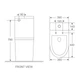 Унітаз-компакт з сидінням Soft Close Slim Duroplast Mixxus Premium Ellipse-0402-R 660x390x855mm система змиву RIMLESS (MP6468) - изображение 6