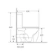 Унітаз-компакт безободковий з сидінням Soft Close Slim Duroplast Mixxus Premium Ellipse-0401-T1 630x390x840mm система змиву TORNADO 1.0 (MP6467) - изображение 5