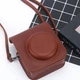 Чехол FujiFilm INSTAX mini 12 / 11 / 9 Коричневый для фотоаппарата Brown - изображение 3