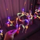 LED Гірлянда 3м, світлодіодна гірлянда бахрома, гірлянда з зірками і оленем, гірлянда-штора універсальна, SFS-46 - зображення 3