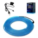 Світлодіодна неонова LED стрічка з USB для підсвічування салону авто 3м UFT LS6 Blue - зображення 7