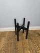 Подставка для вазона, цветов из дерева d 22см, WoodDecor Черная - изображение 3