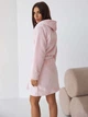 Халат женский махровый теплый с капюшоном зимний BARWA garments 0227 XL Светло-розовый (2110002274885) - изображение 4