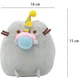 М'яка іграшка кіт зі святковим кексом у ковпачку VOLRO Pusheen cat Сірий (vol-647) - зображення 2